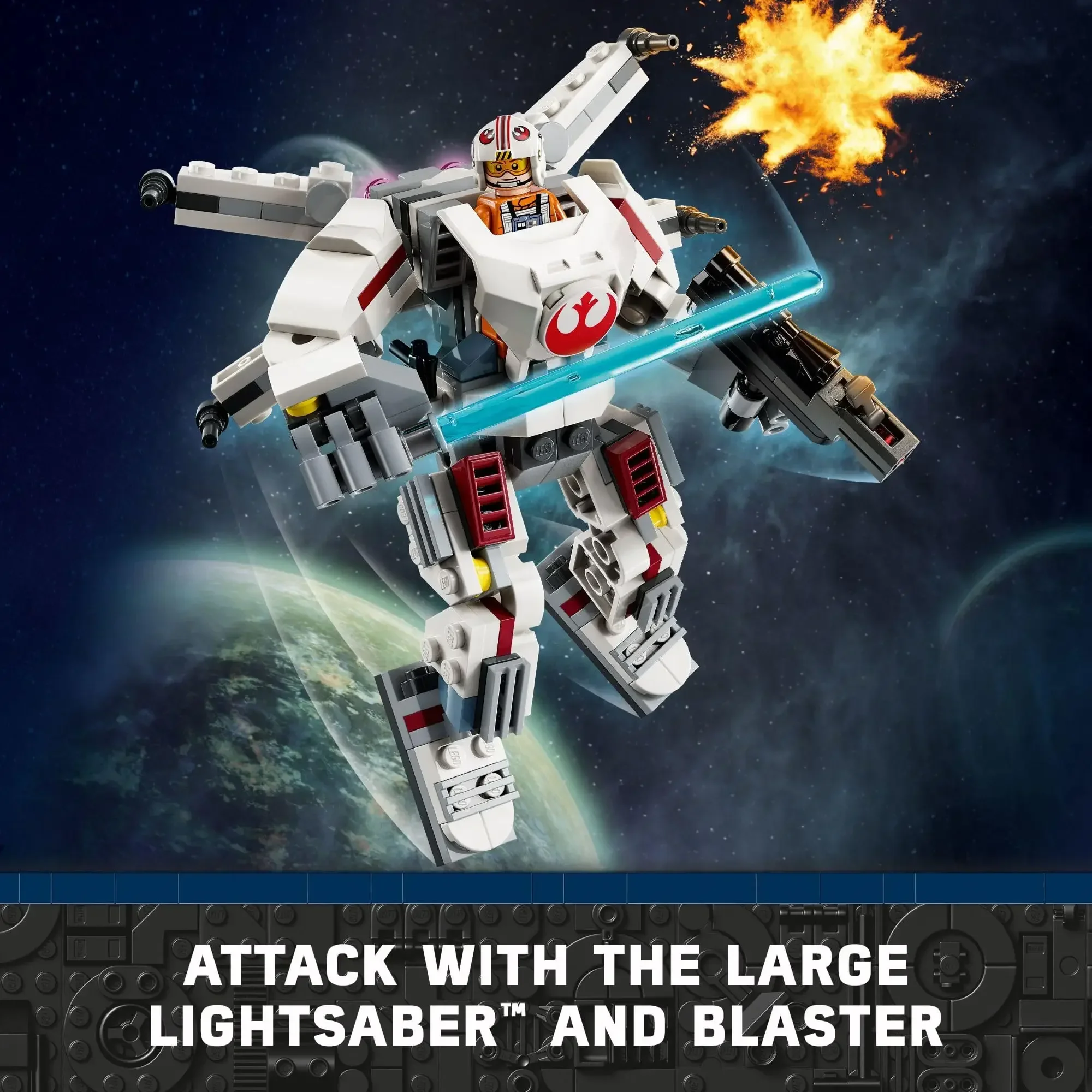 LEGO Star Wars Luke Skywalker X-Wing Mech com Luke Skywalker