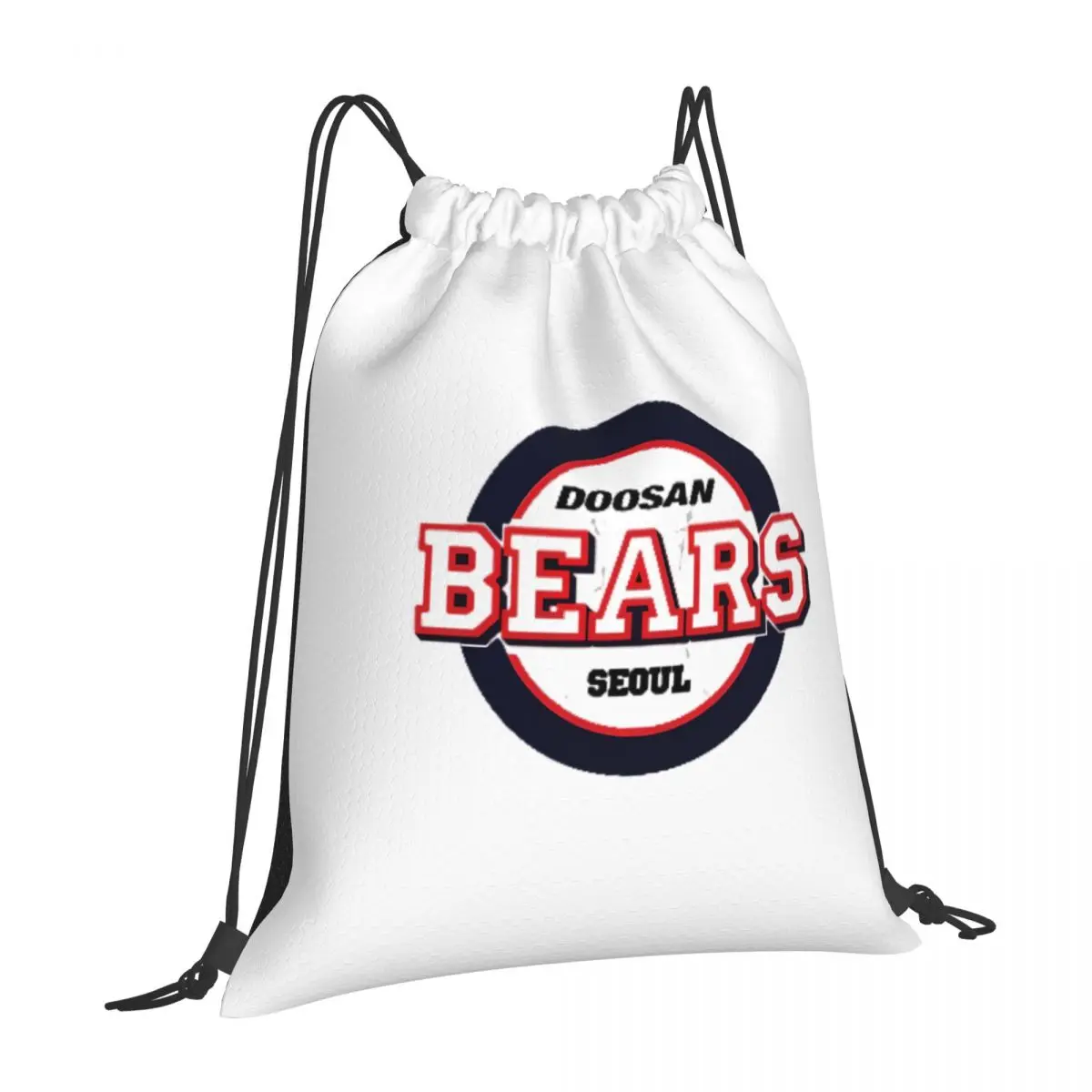 Hot-Sale-Doosan-B-Bears Drawstring bag Storage Portable Handbags Grocery Shopping Shoulder bags foldable Travel Bag