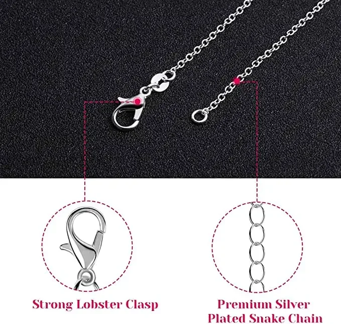 30pcs Street All-Match 925 Sterling Silver 1mm Fine Chains Necklace For Women Men Jewelry Set Fashion Party Wedding Gifts