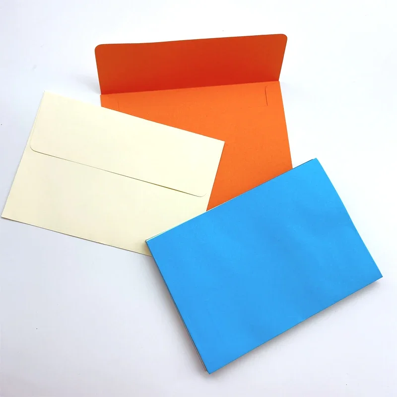 10pcs/pack Western-style Greeting Invitation Card Stationery School Envelope Office Supplies Flat Mouth Color Envelope