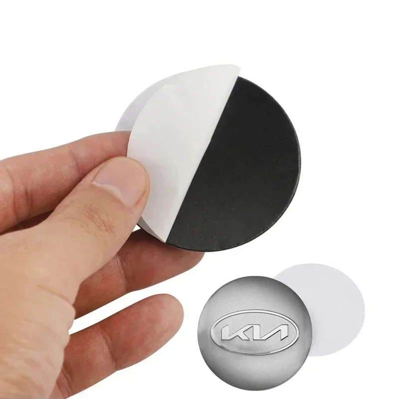 4Pcs 56mm Car Wheel Center Hub Cap Badge sticker Auto styling For KIA EV6 Sorento Niro Stinger Ceed Carnival K5 K9 Soul Carens V view 2