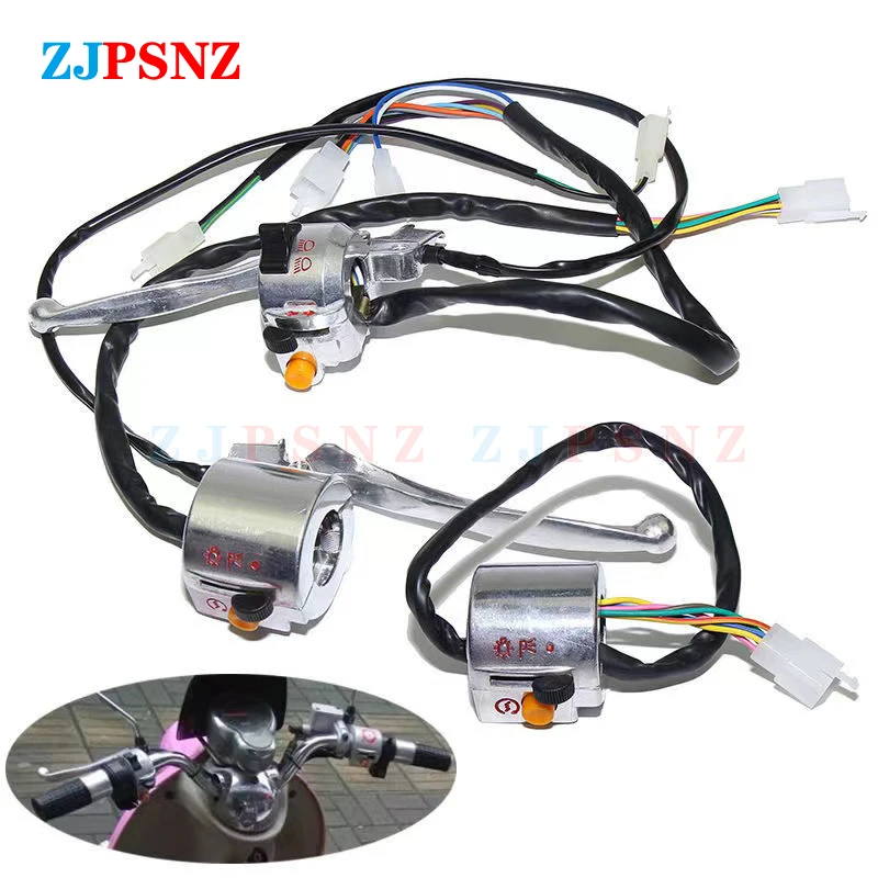 

22MM Motorcycle Scooter E-bike Right Left Handlebar Switch For Retro Scooter Drum Brake Horn Fog Lamp Lighting Switch Waterproof