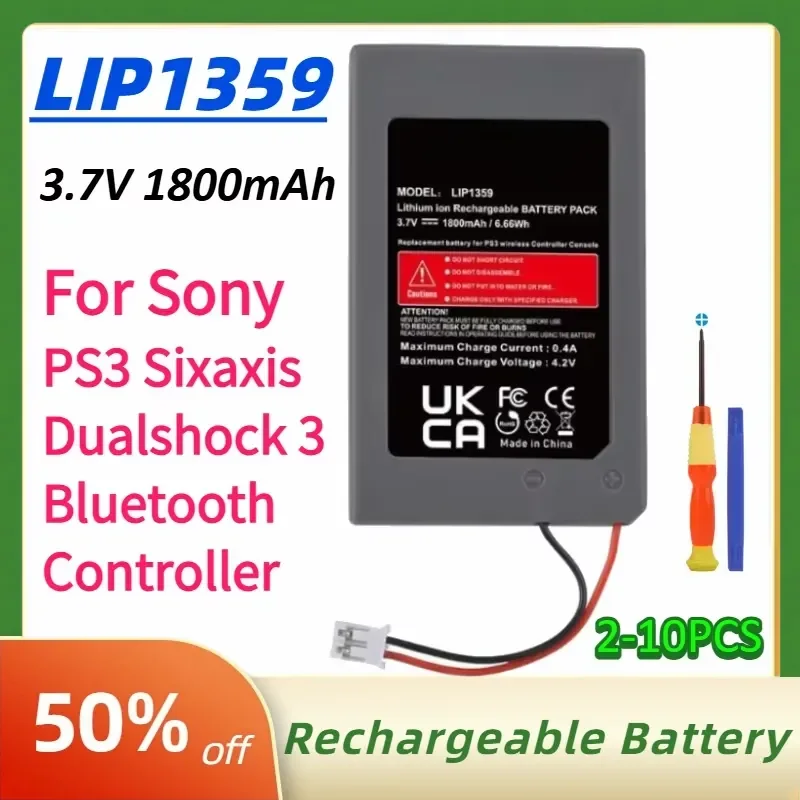 3.7V 1800mAh LIP1359 for Sony PS3 Wireless Controller GamePad Battery for Sony PS3 Sixaxis Dualshock 3 Bluetooth Controller