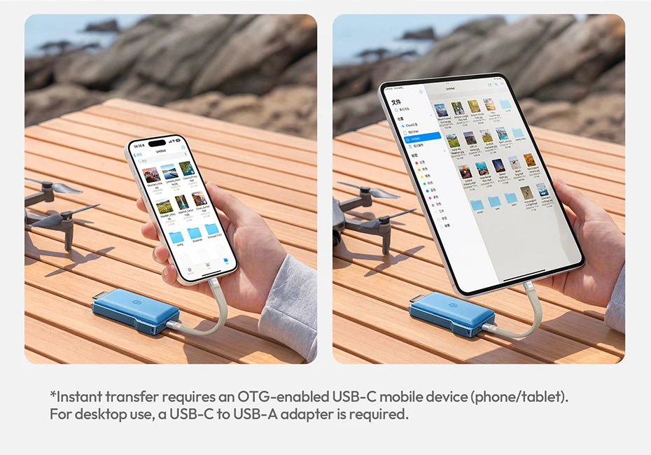 Ulanzi DC01 2-in-1 Tragbares Speicherkarten-Etui Dual-Slot Simultan-Kartenleser für Kamera Smartphone für Fotografie – Detail 12
