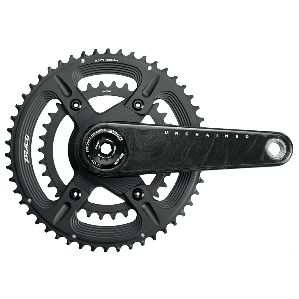 ZRACE UNCHAINED カーボンファイバー クランクセット 軽量モジュラー