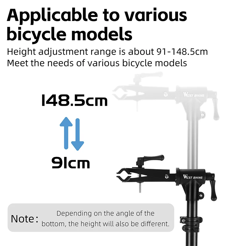 WEST BIKING Professional Bike Repair Stand MTB Road Bicycle Maintenance Workstand Foldable Adjustable Bike Storage Display Rack