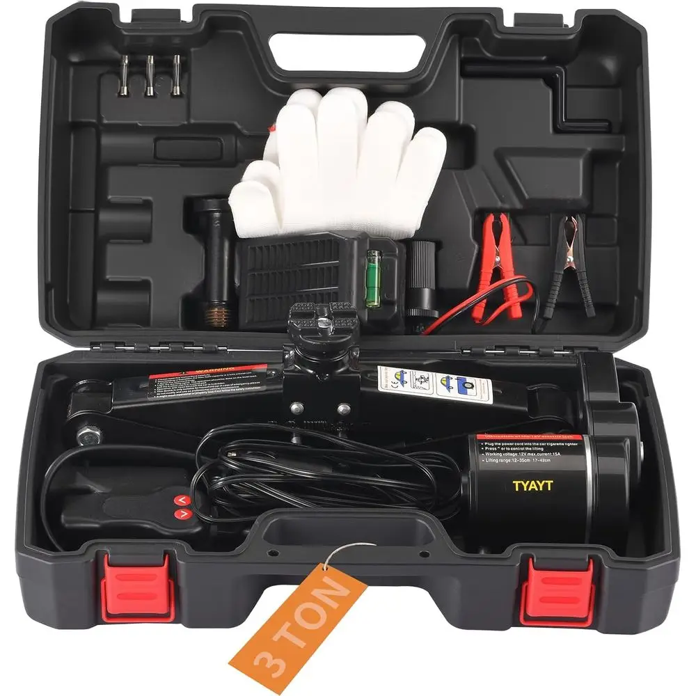 

Электрический ножничный домкрат 3 тонны 12В для легковых автомобилей и внедорожников, портативный, для замены шин