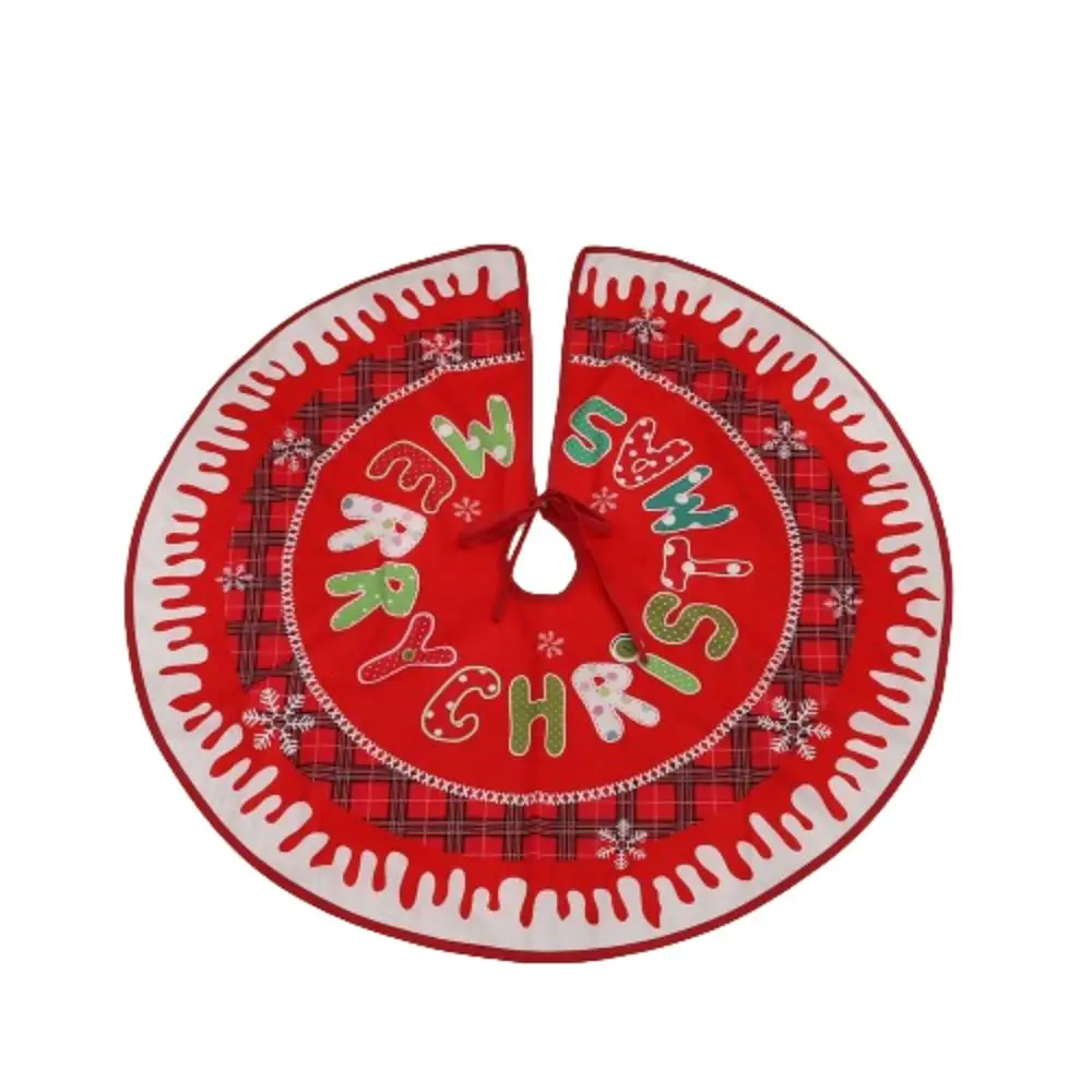

Multipurpose Creative Christmas Tree Skirt 90cm Round Christmas Base Cover Polyester Reusable Xmas Tree Skirt Tree Base Supplies