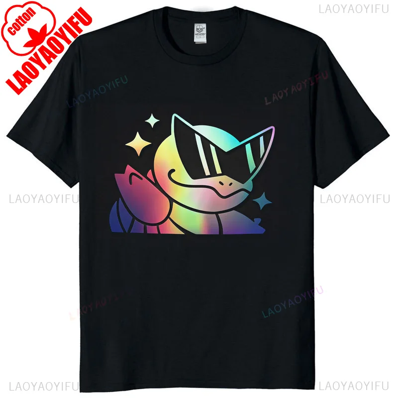 King Lion with Crown Colorful Laser Multiple Pattern Unisex Short Sleeve Summer T Shirt Lion Graphic Hipster Urban Streetwear