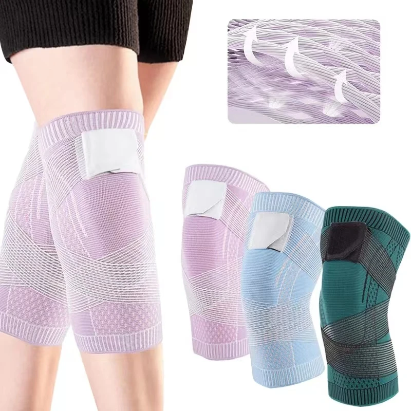 1PCS Compression Knee Pads Support Sleeve Protector Elastic Kneepad Brace Nylon Knee Support Volleyball Running Bandage Sleeve