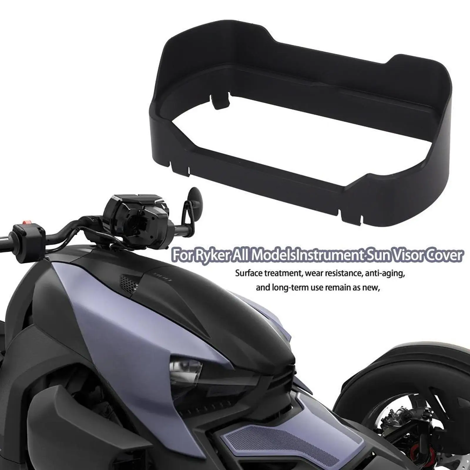 

Dashboard Sun Visor Protector Guard Meter Frame Screen Protection for Can AM Ryker