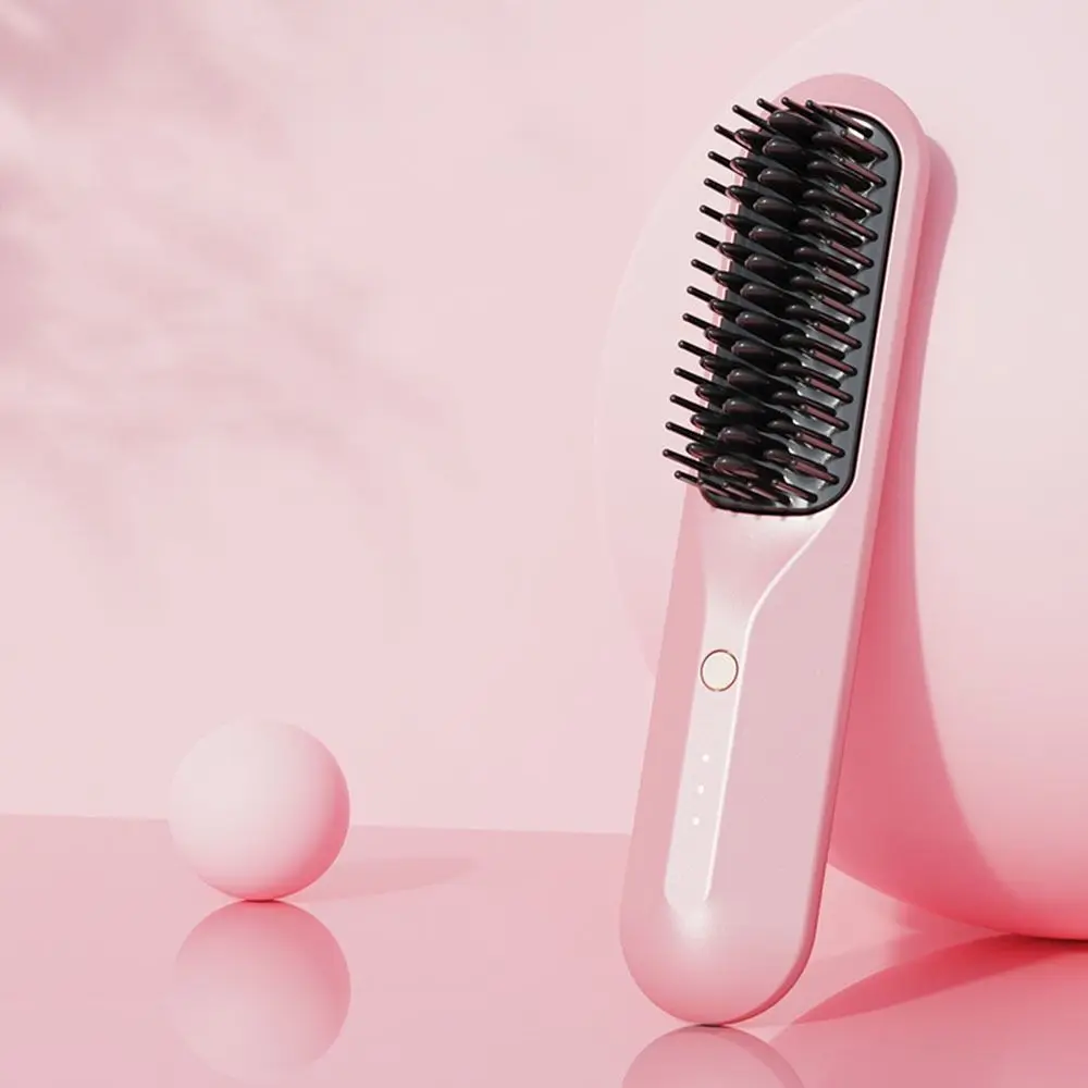 

Rechargeable Hair Straightener Anti-scalding Wireless Electric Hot Comb Lightweight Straightening Hair Straight Brush Girl