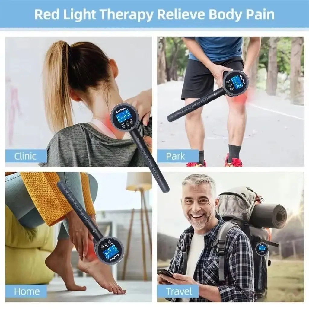 

Class 4 Laser Therapy Device 808nm 1295mW - HLKGO Rechargeable Medical Grade Equipment for Pain Relieve
