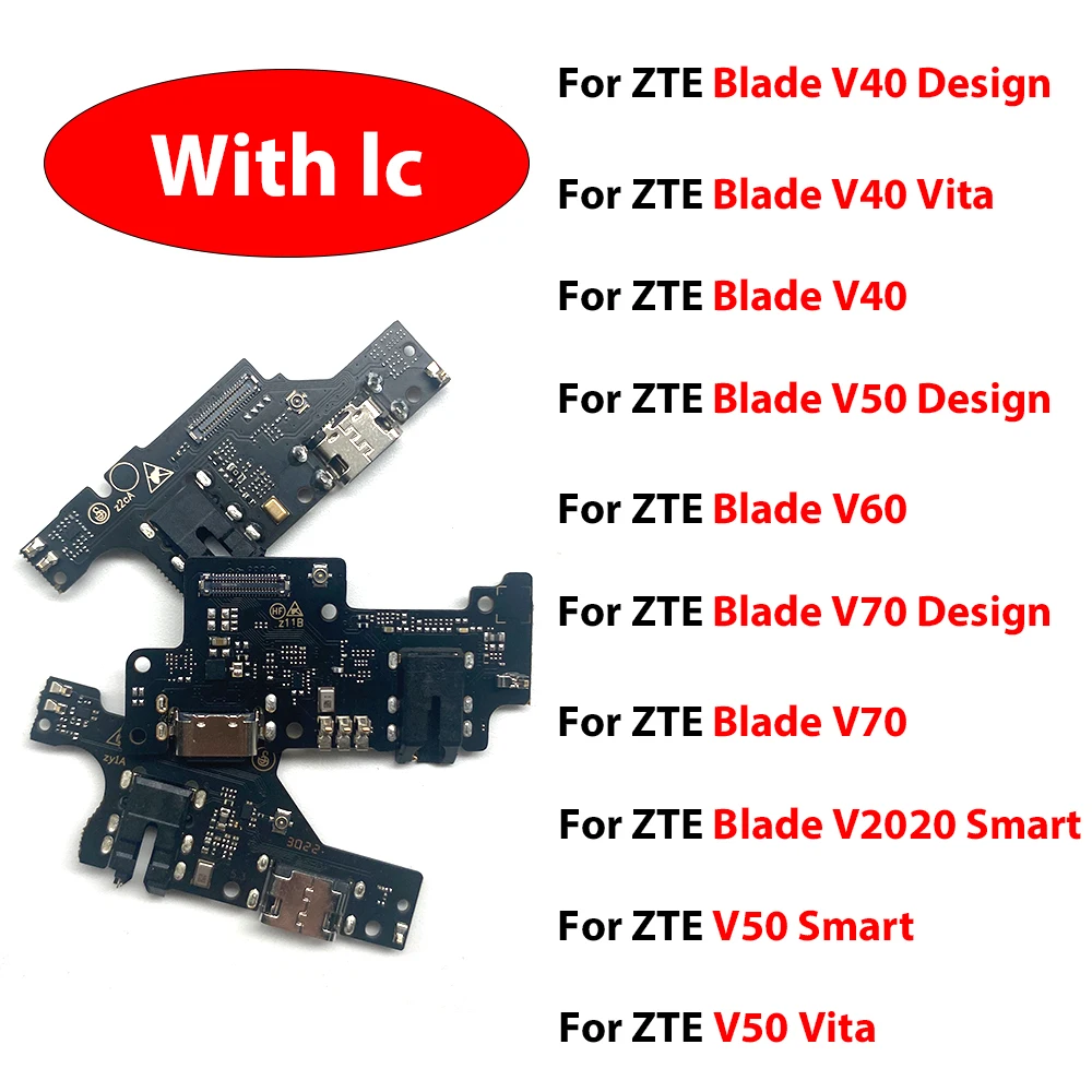 For Zte Blade V V2020 Smart 1050 V40 Design V50 Vita V60 V70 Max Usb Charging Dock Socket Port Connector Charge Board Flex Cable