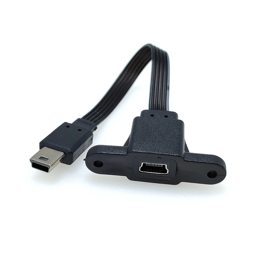 Elbow t-port mini USB B 5-pin Pria Wanita kabel ekstensi adaptor kabel data kabel ekstensi kamera dasbor onboard