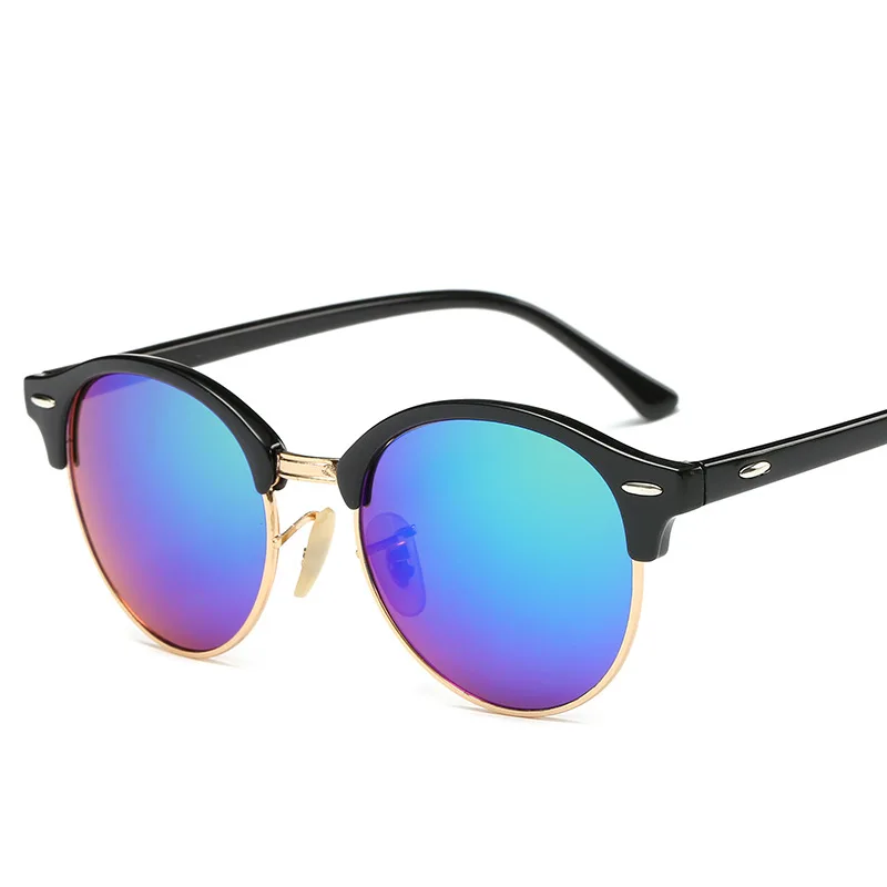 

MAYTEN Vintage Women's Sunglasses Men Retro Rivet Round New Brand Designer Mirror Driving Sun Glasses 2023 Female Male UV400