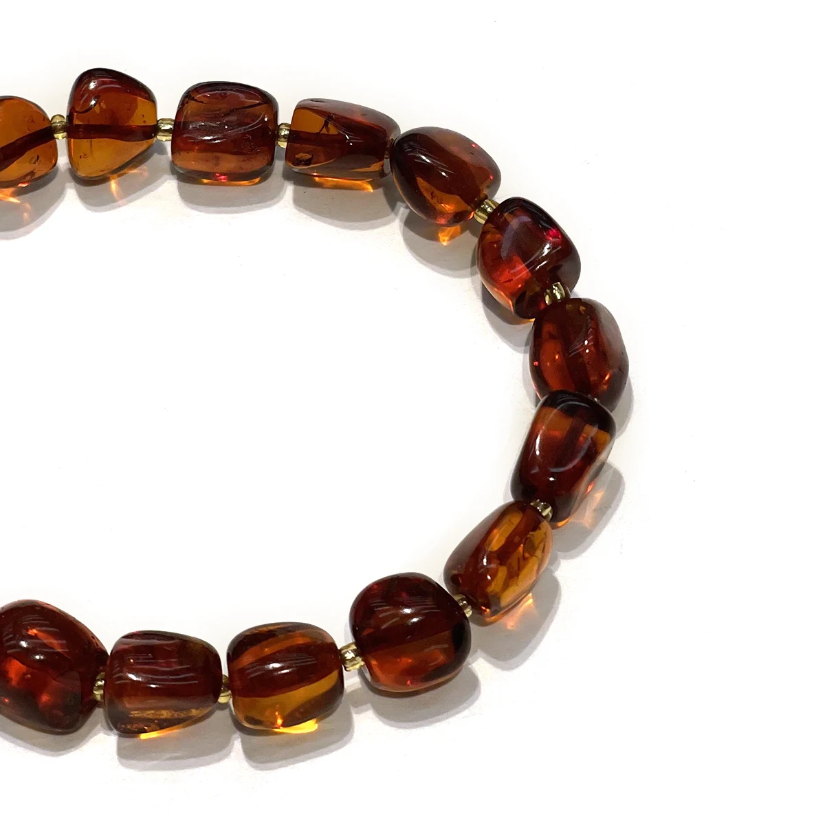 7x10mm-18cm Natural Amber Blood Amber Free-Form Bracelet for Women Gift Jewelry Make Supplies DIY Necklace Earrings Accessories