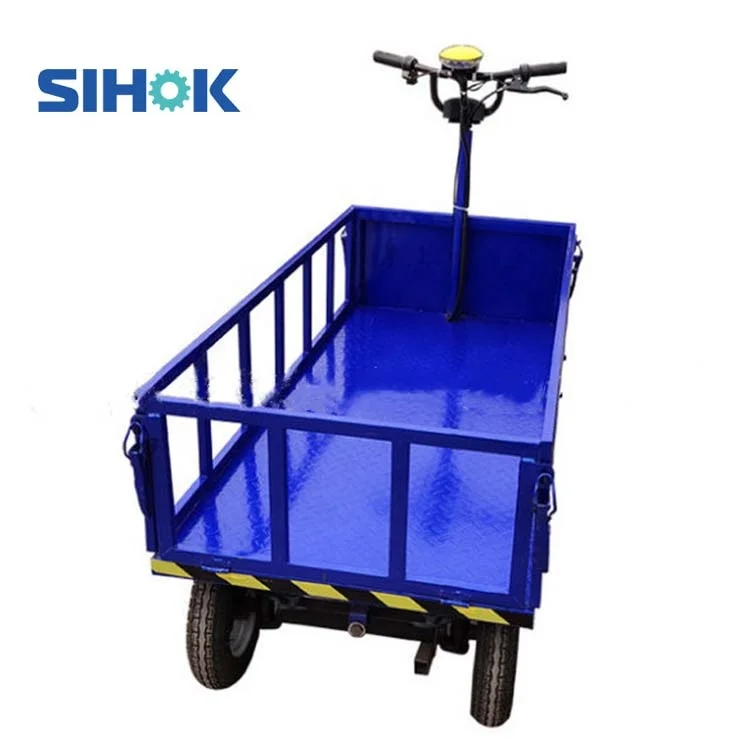 Hot Product Heavy Duty Platform Cart Trolley 800kg Electric Powered Garden Trolley Cargo Wagon Electric
