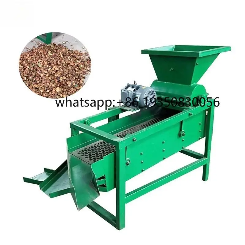 Mini Automatic Camellia Fruit Sheller Soap Nuts Husking Shelling Machine