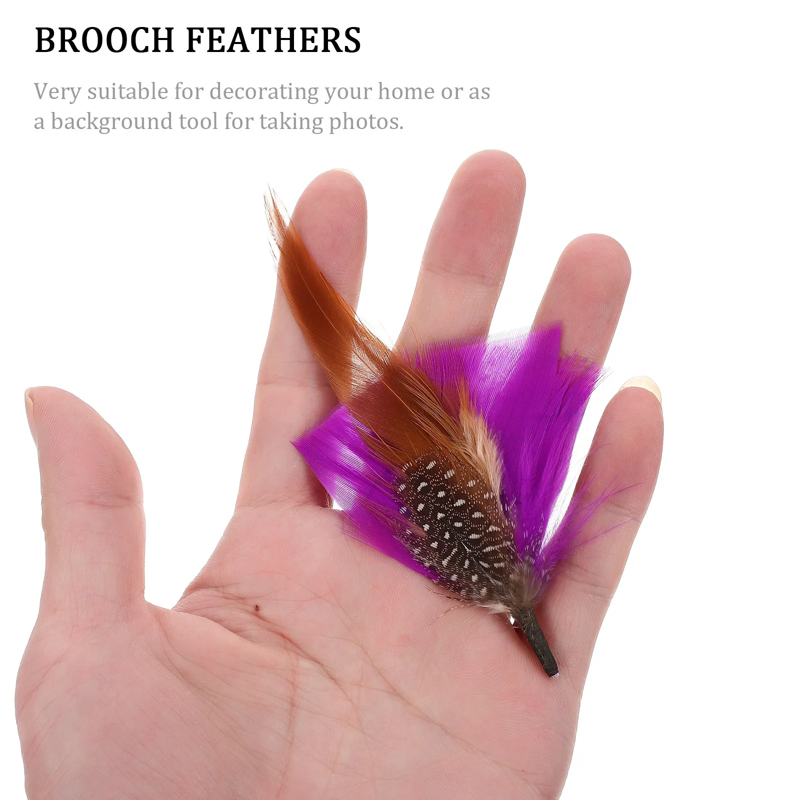 

14Pcs Decoration Hat Plume Assorted Colors Luxury Lightweight for Party Wedding Broochs Clothing Accessories