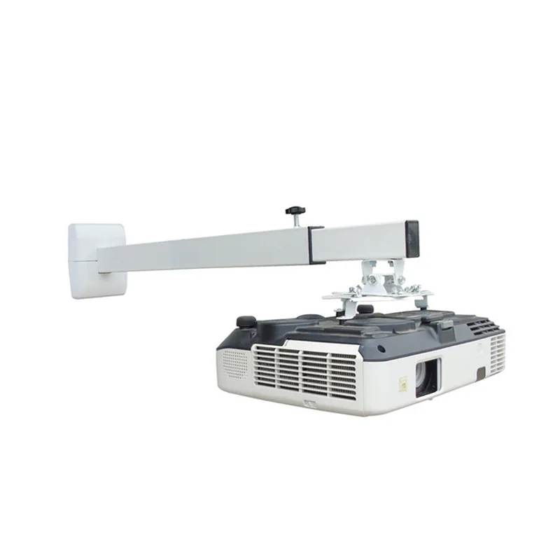 Cabide de projetor de foco curto de metal, prateleira telescópica de montagem na parede, suporte universal 0,6 m 1,2 m 1,5 m