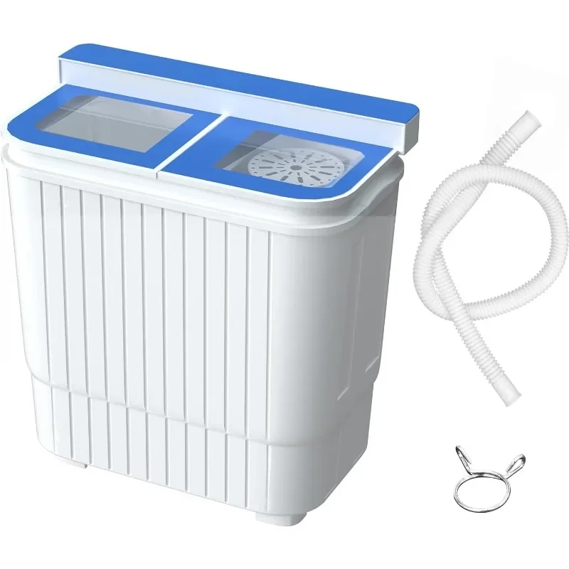 

INTERGREAT Portable Washing Machine, 22 lbs Mini Small Washer Machine Combo with Spin Dryer, Twin Tub Laundry Washer Machine