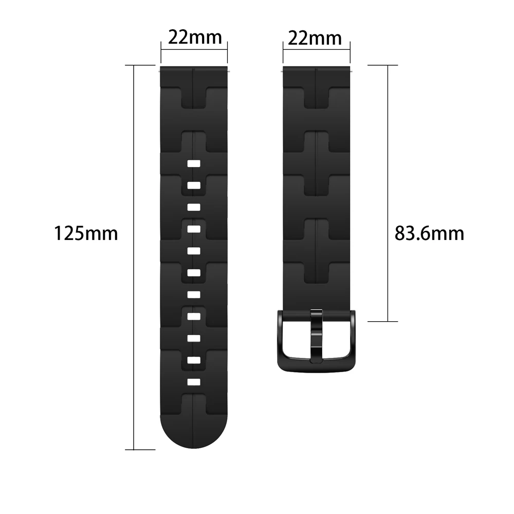 22mm 20mm Sport Silicone Strap For HUAWEI WATCH 4 Pro GT 4 2 3 SE 46MM 42MM / Runner / HONOR Magic Watch GS Wrist Band Bracelet