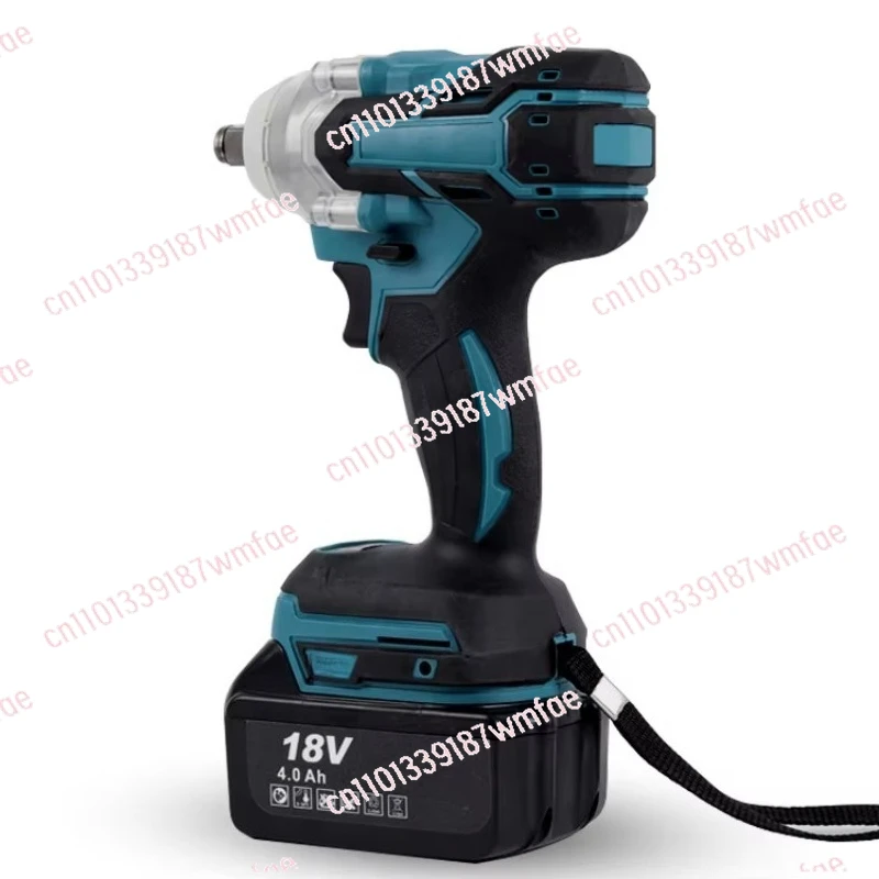 Industrial electric impact wrench, brushless cordless 1/2 inch 18V 380Nm maximum torque 500W screwdriver power tool