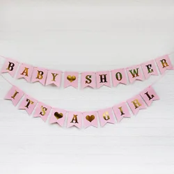 2pcs,Baby Shower Garland Decoration Birthday Party Favors Burlap Banner For Baby Girl Shower - Baby Girl Shower Decorations