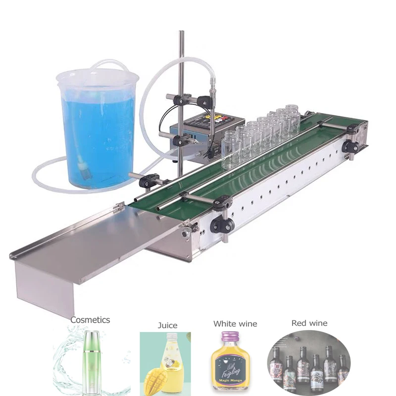 Automatic Conveyor Belt Single Head Liquid Filling Machine High Precision Large Amount Small Bottle Filling Machine