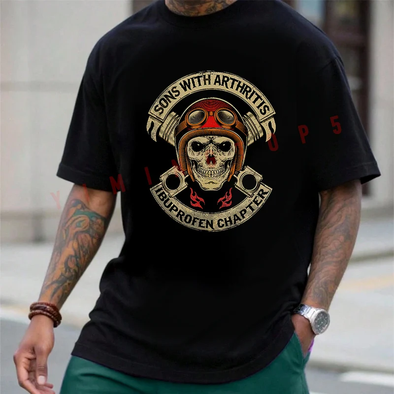 

Söhne Mit Arthritis Ibuprofen Kapitel Print T-Shirt Cotton Men Summer Casual Short Sleeve Round Neck Tees