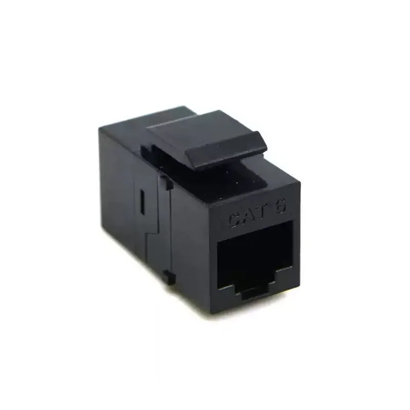 2pcs CAT6 RJ45 Female to Female Keystone Jack Insert, Cat6 Ethernet Coupler for Wall Plate Network Cable Extension