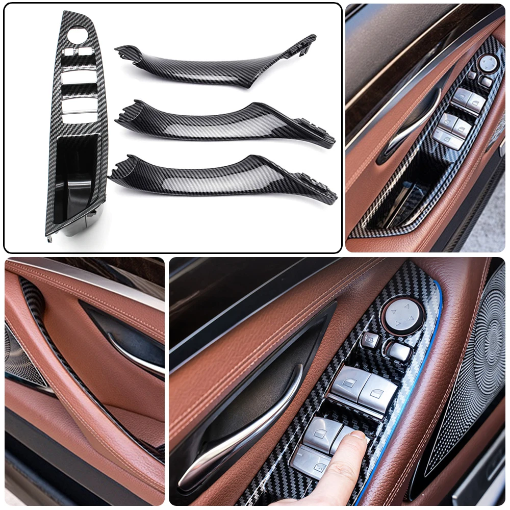 

Original Left Hand Drive LHD For BMW 5 series F10 F11 Gray Beige Black Car Interior Inner Door Handle Panel Pull Trim Cover