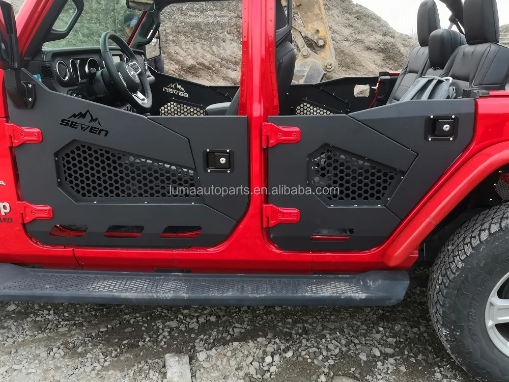 Accesorios para coche 4x4, media puerta de 2/4 puertas para Jeep Wrangler JL 2018+ Gladiator JT