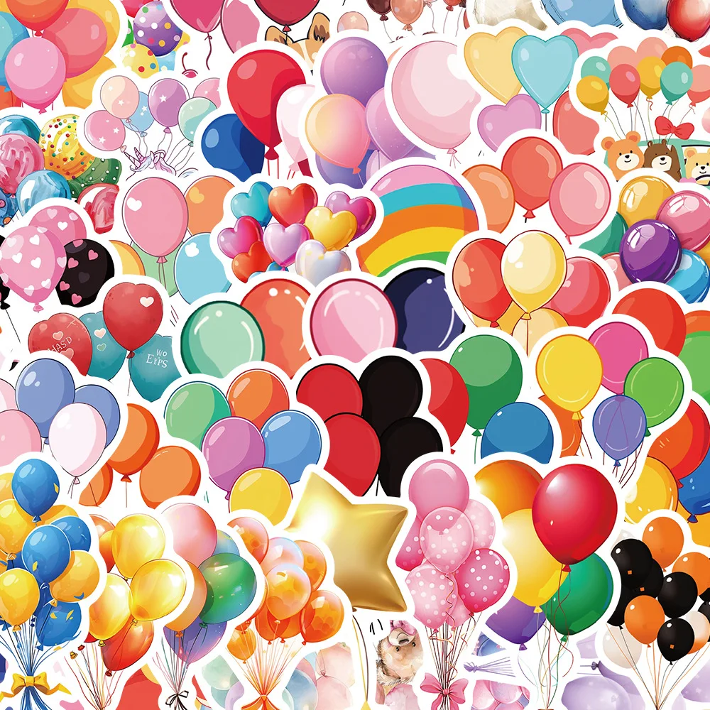 10/30/50Pcs Festival balloon cartoon graffiti sticker For Suitcase Skateboard Laptop Luggage Phone Styling DIY Decal Pegatina