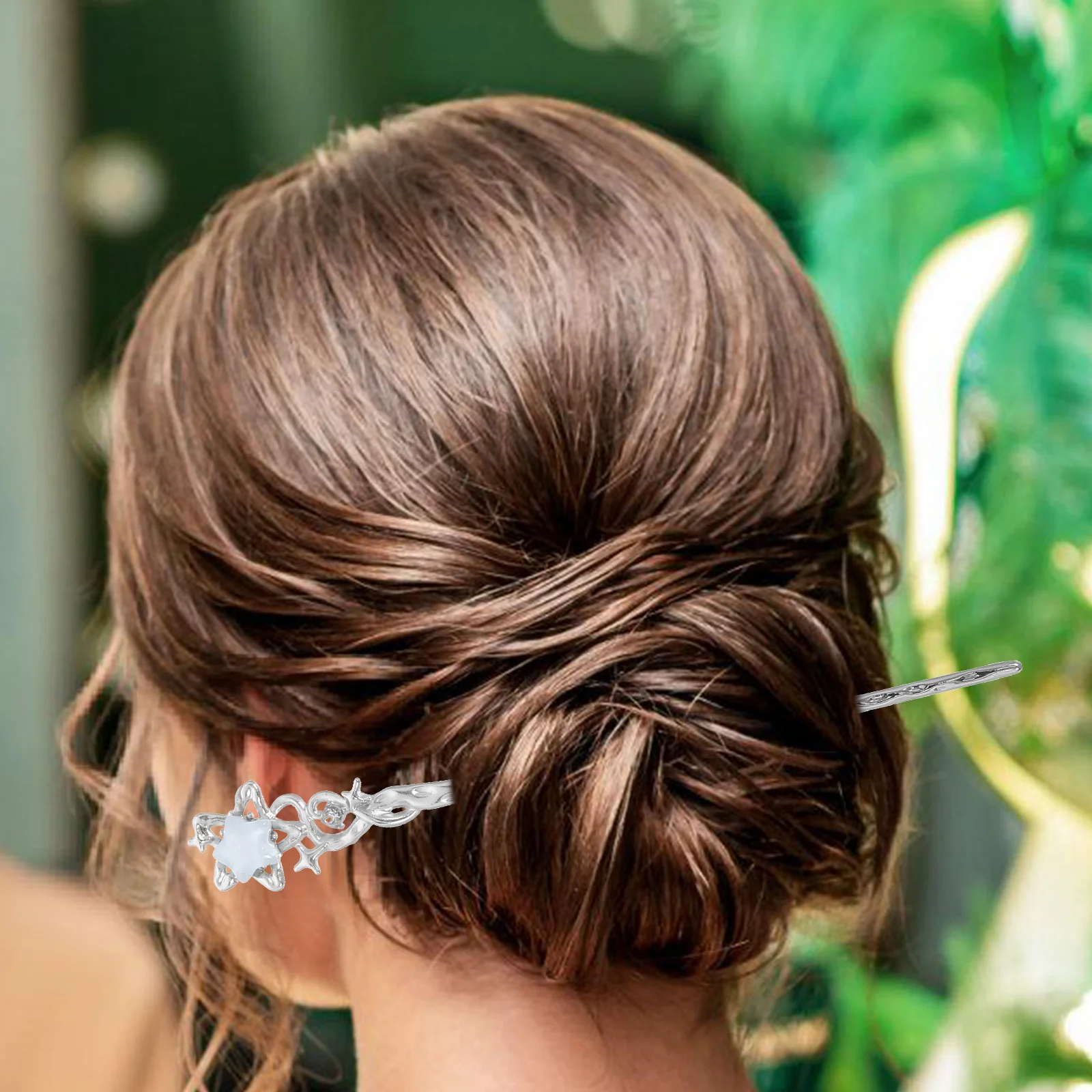 

4pcs Vintage Hairpin Chinese Stick Metal Hair Sticks Women Zinc Alloy Bun Hairpins Longlasting Retro Accessories