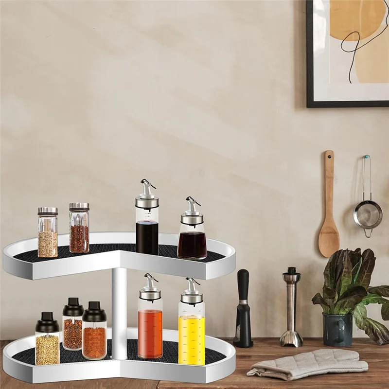 

AT44-4Pcs Ленивая подкладка для полки, неклеящиеся вкладыши для кухонного шкафа, нескользящие коврики для кухонной полки, угловой ящик, кладовая, 26-дюймовая Dura