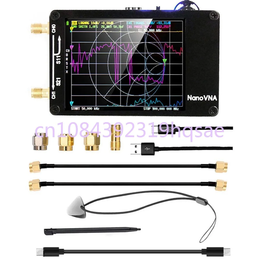 

NanoVNA-H Upgraded Antenna with SD Card Slot HF VHF UHF Vector Network Antenna Analyzer