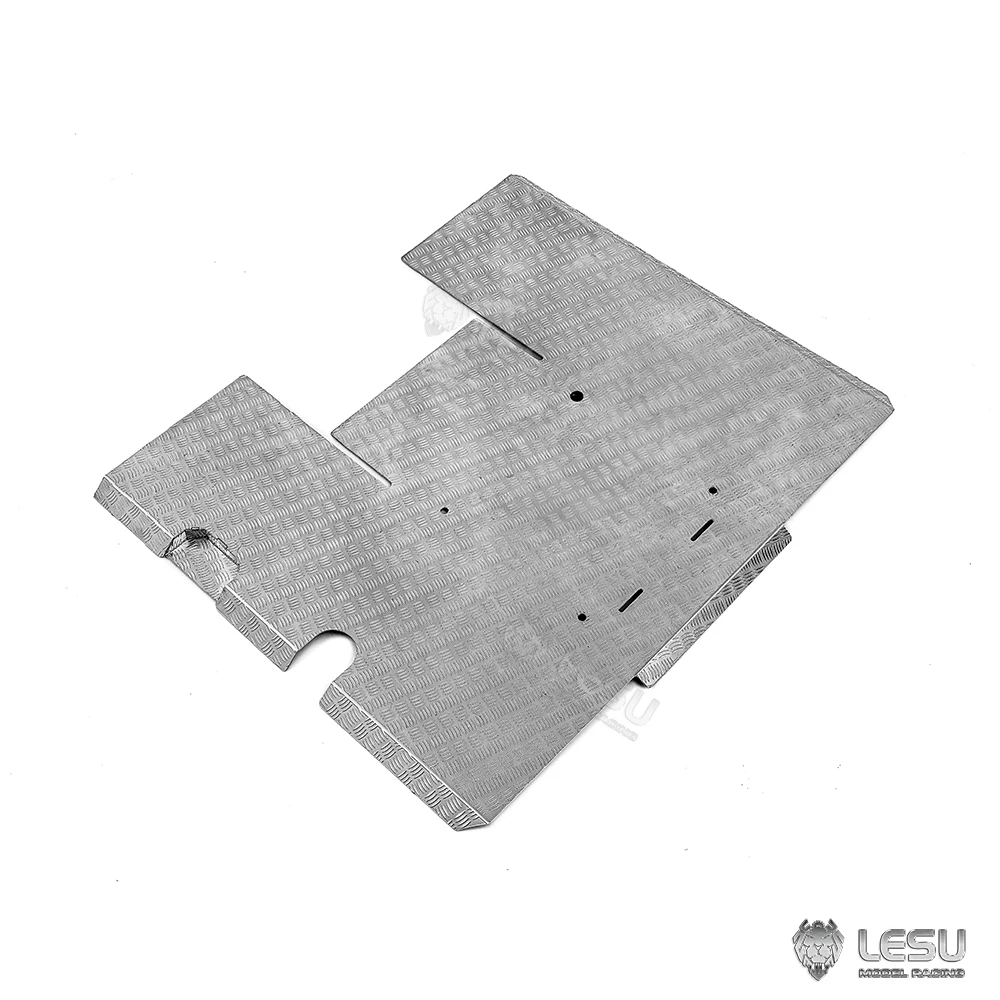 LESU Metal LED Side Skirt Board Toolbox Anti-Slip Pedal KIT for Tamiya 1/14 RC Truck Scania 770S 56368 56371 DIY Upgrade Parts