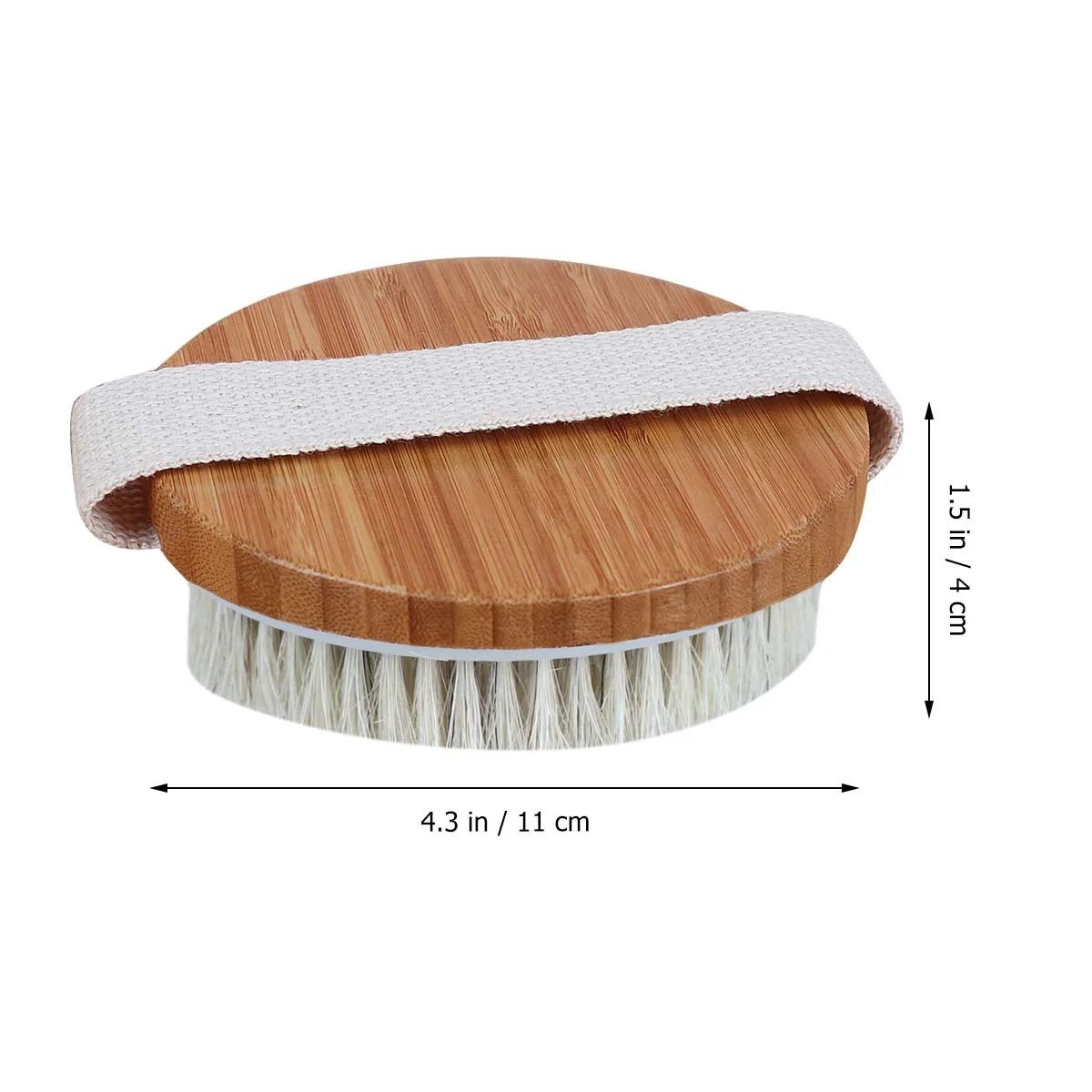 المهنية فرشاة شعر الخيل الجسم الجلد تقشير الظهر الغسيل الجاف السيلوليت تدليك متوسطة صلابة حمام فرشاة الأوعية الدموية