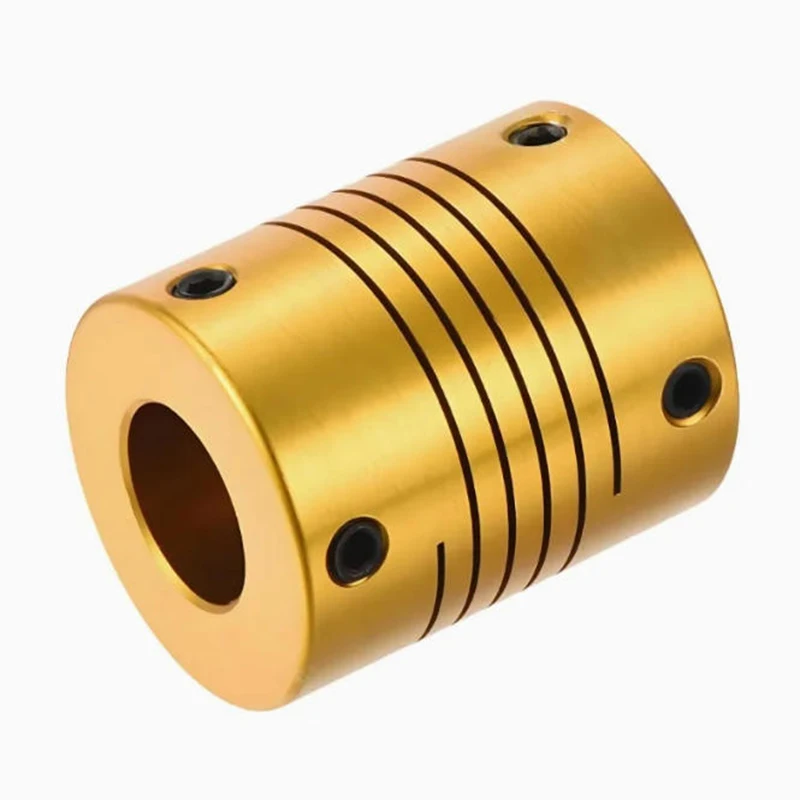 

OEM Custom Support CNC Machined Aluminum Alloy Precision Milling Gold Coupling