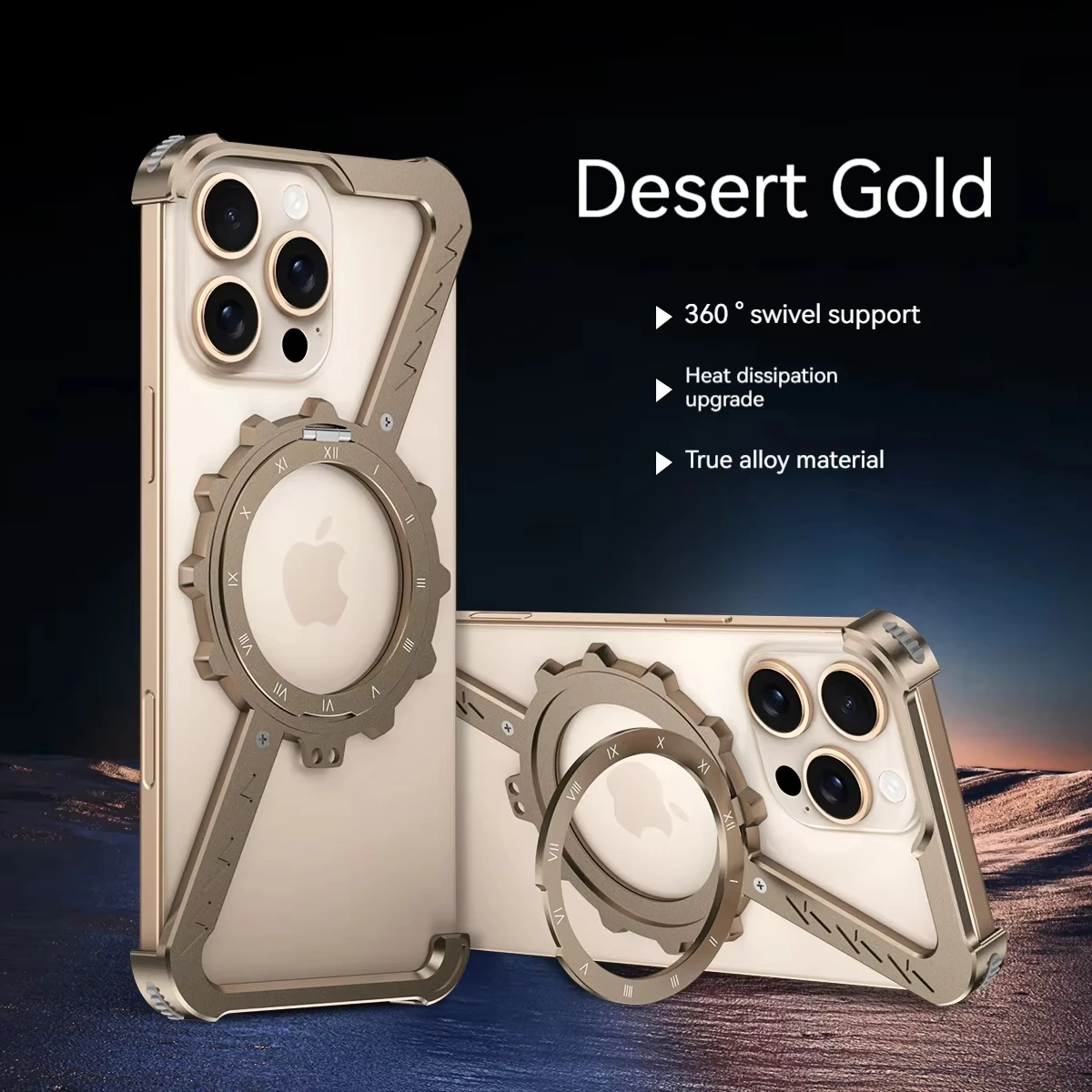 

Ночник Z-образный металлический чехол для телефона для iPhone 16, 15, 14, 13 Pro Max Plus, защитный чехол, противоударный бампер 360 ° Поворотный держатель