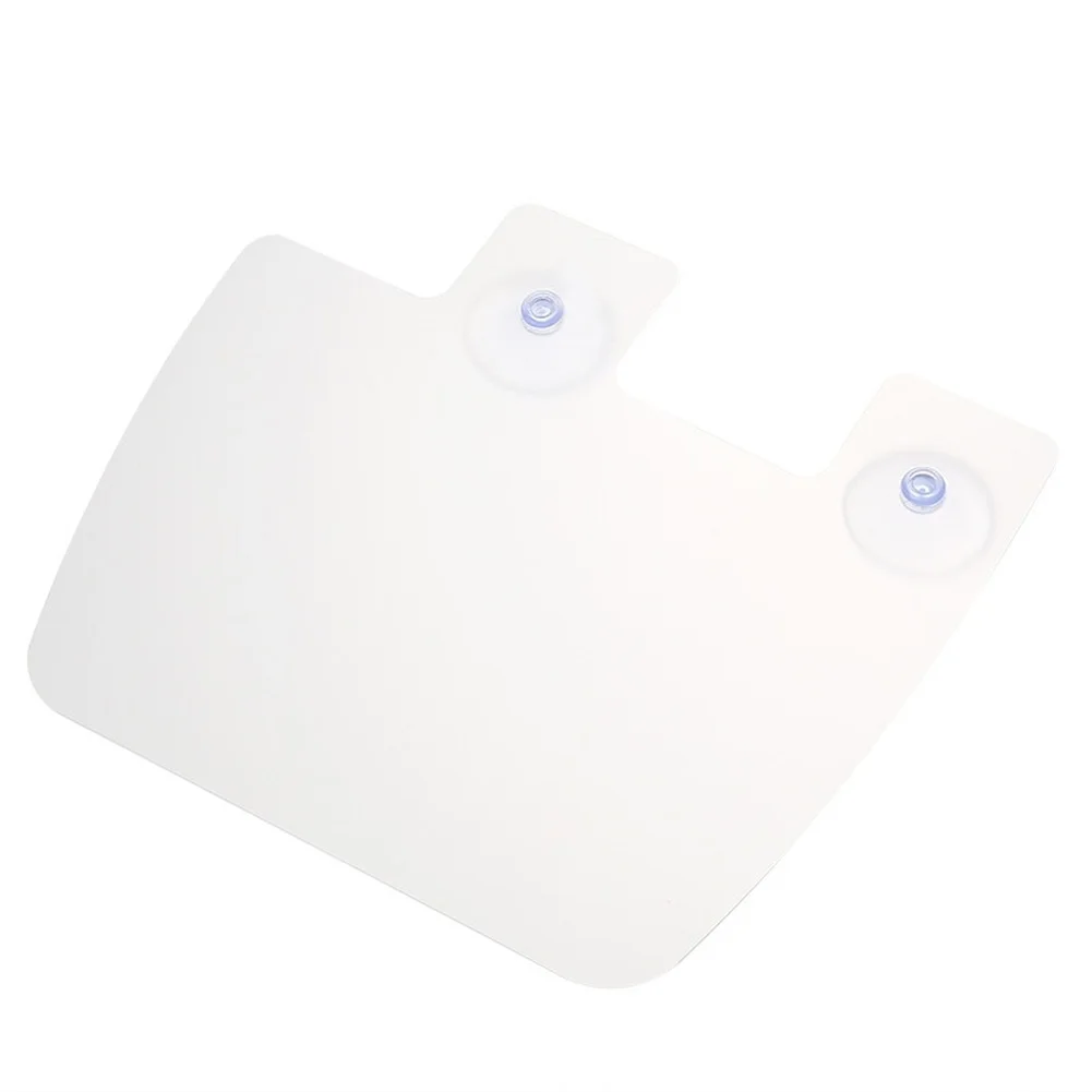 Water Baffle for Kitchen Sinks with Suction Cup Fixing System Waterproof Oil Proof 28.5x25cm White PP Material