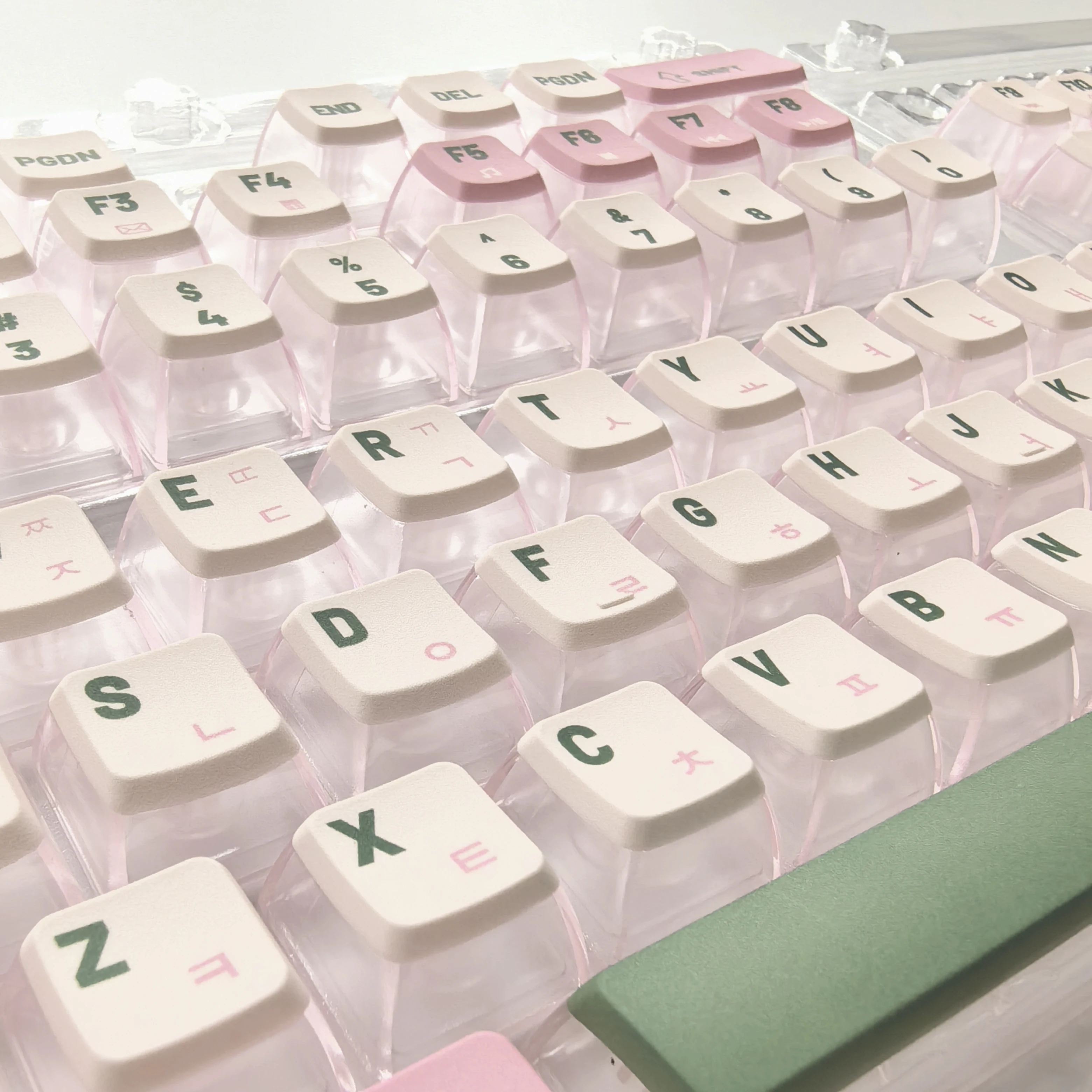 Korean Keycaps Pudding Light-Transmitting Pc Asa Height 112Keys Kr Keycaps Low Price Clearance Small Amount Of Inventory Keycaps