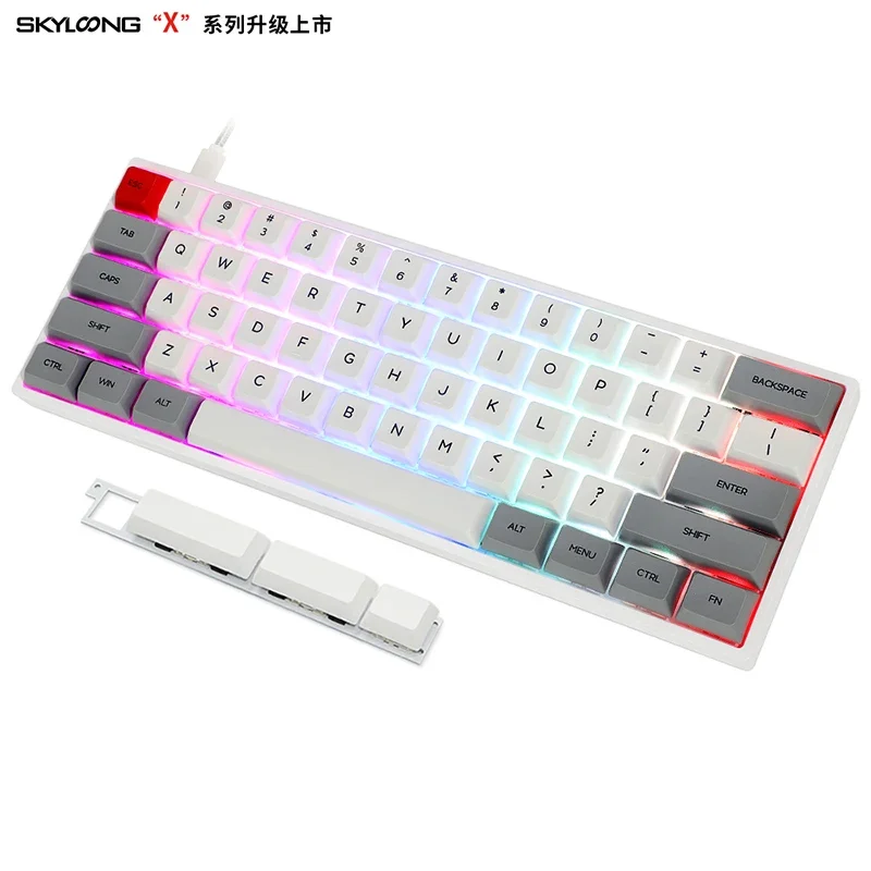 Hot Sell 60% mini portable GK 61x Wired Mechanical Gaming Keyboard