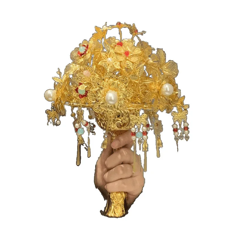 

Golden bouquet DIY premium material Chinese style, wedding show he cheongsam girlfriend wedding gift