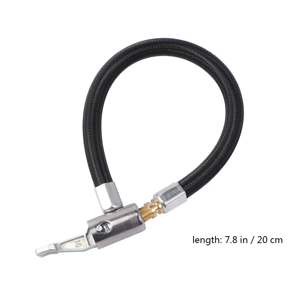 

Locking Air Chuck 10cm Air Inflator Adapter Extension Tube All Metal Construction No Leaking Inflation for Vehicles
