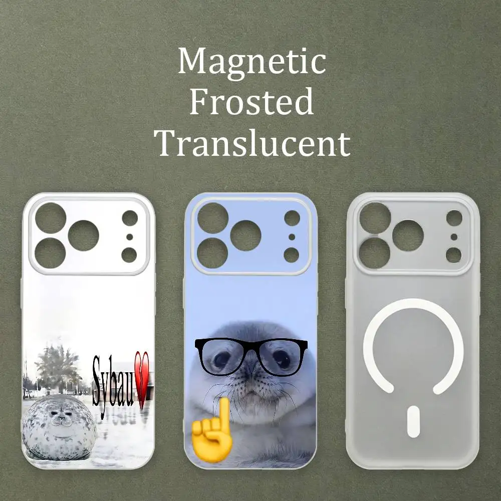 Seal Sea Magnetic Matte Semi Clear Soft Case For MagSafe Shell iPhone 11 15 17 16 12 14 13 Pro Max
