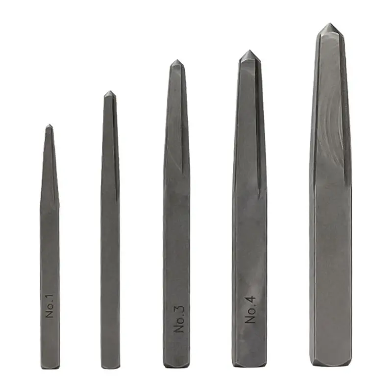A21I-Easy-Out Screw Extractor 5Pcs Quickly Remove Or Stripped Fasteners For 3/16Inch To 5/8Inch
