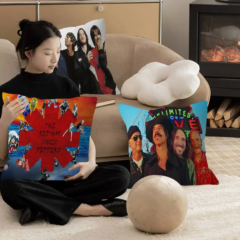 Popular Rock Band Red Hot Chili Peppers pillow cover sofa cushion cover home room decoration children gift